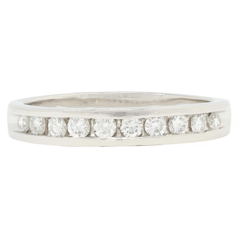 Contemporary 0.46 CTW Diamond Platinum Channel Band Ring