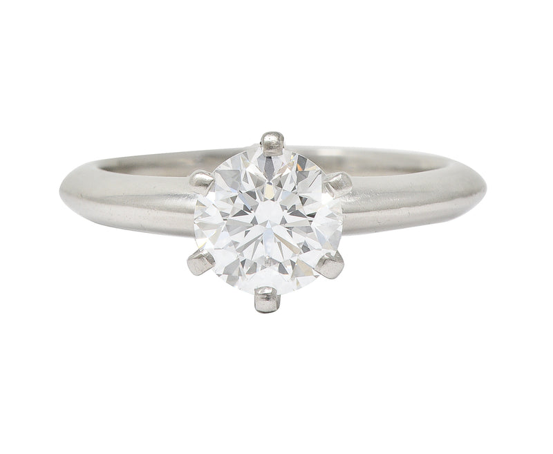 Tiffany & Co. Mid-Century 1.06 CTW Transitional Cut Solitaire Diamond Engagement Ring GIA