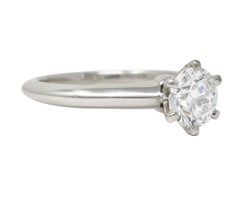 Tiffany & Co. Mid-Century 1.06 CTW Transitional Cut Solitaire Diamond Engagement Ring GIA