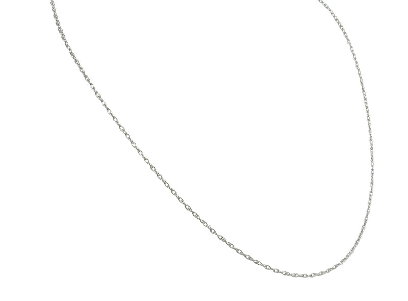 Contemporary 14 Karat White Gold Spiga Rope Chain Necklace