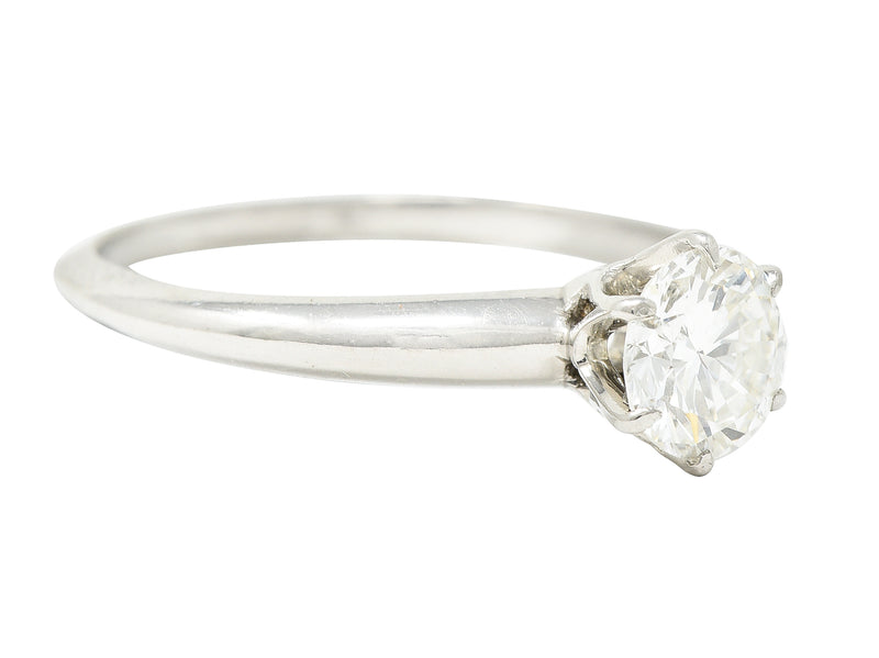 Tiffany & Co. Mid-Century 0.60 Carat Diamond Platinum Solitaire Engagement Ring