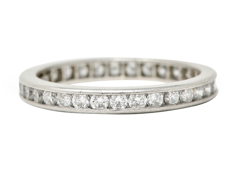 Tiffany & Co. Contemporary 0.90 CTW Diamond Platinum Eternity Channel Band Ring