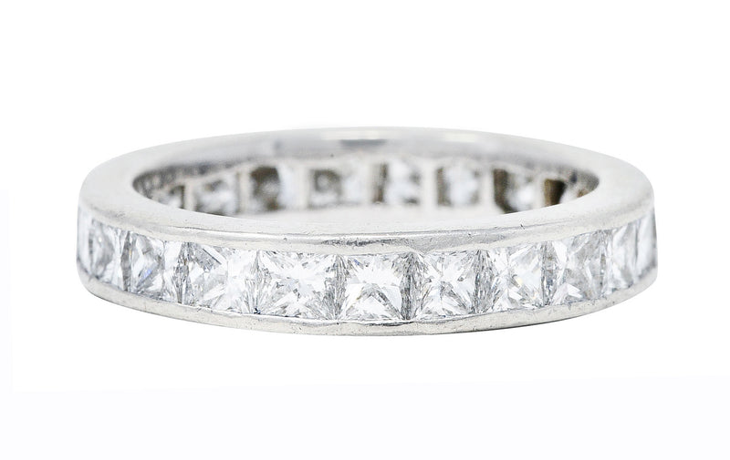 Contemporary 2.30 CTW Diamond Platinum Eternity Wedding Band Ring