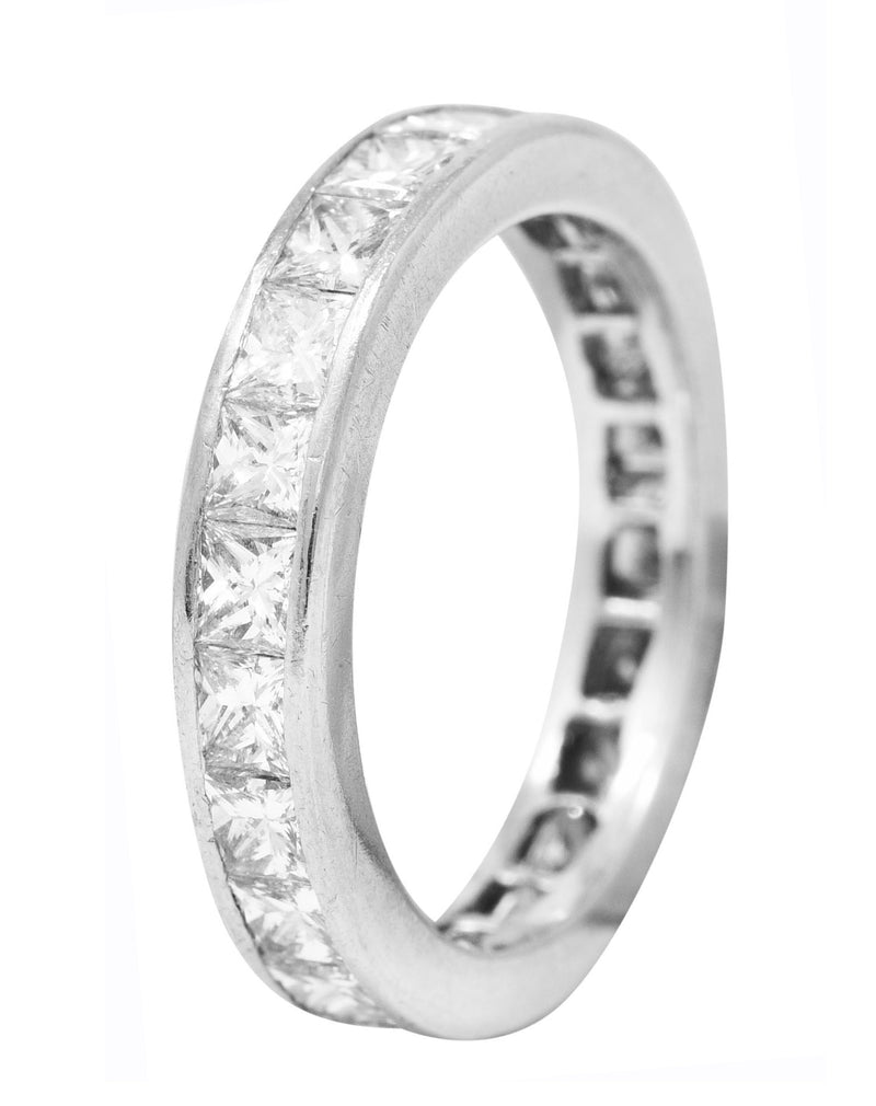 Contemporary 2.30 CTW Diamond Platinum Eternity Wedding Band Ring