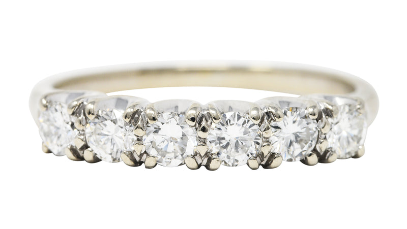 Mid-Century 0.50 CTW Diamond Anniversary Band Ring