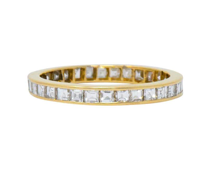 Modern 1.30 CTW Diamond 14 Karat Gold Eternity Band Ring