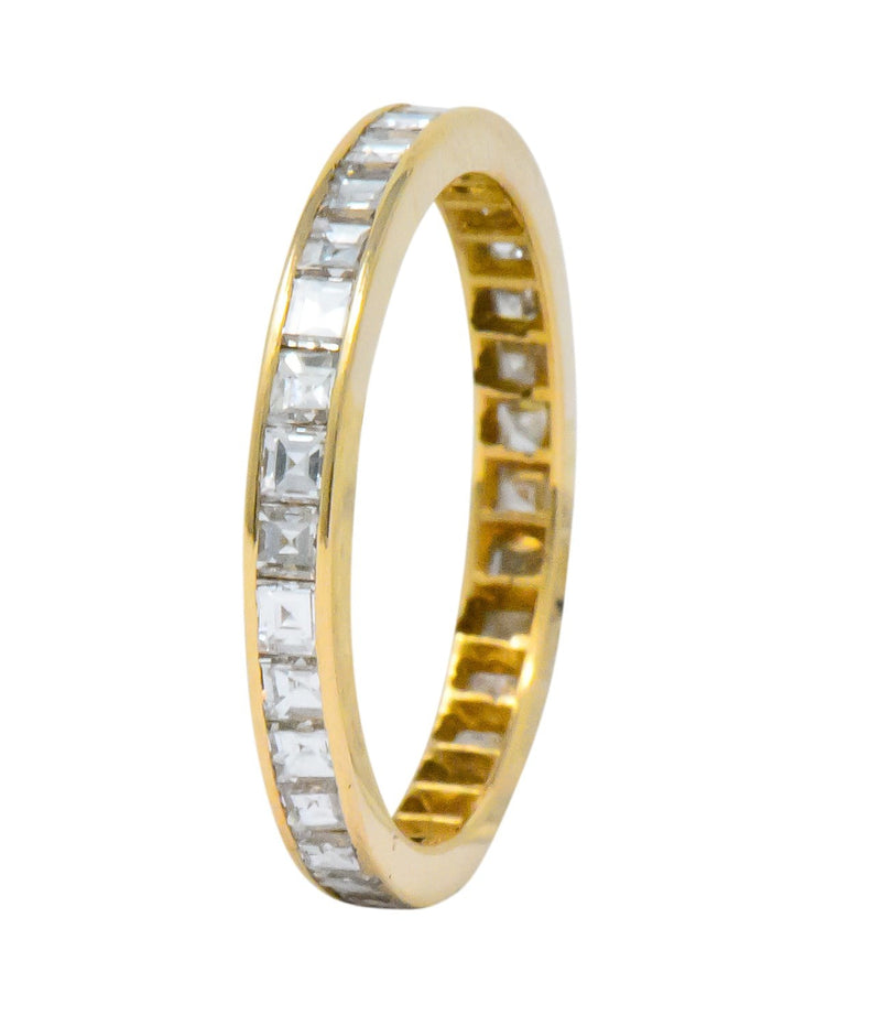 Modern 1.30 CTW Diamond 14 Karat Gold Eternity Band Ring